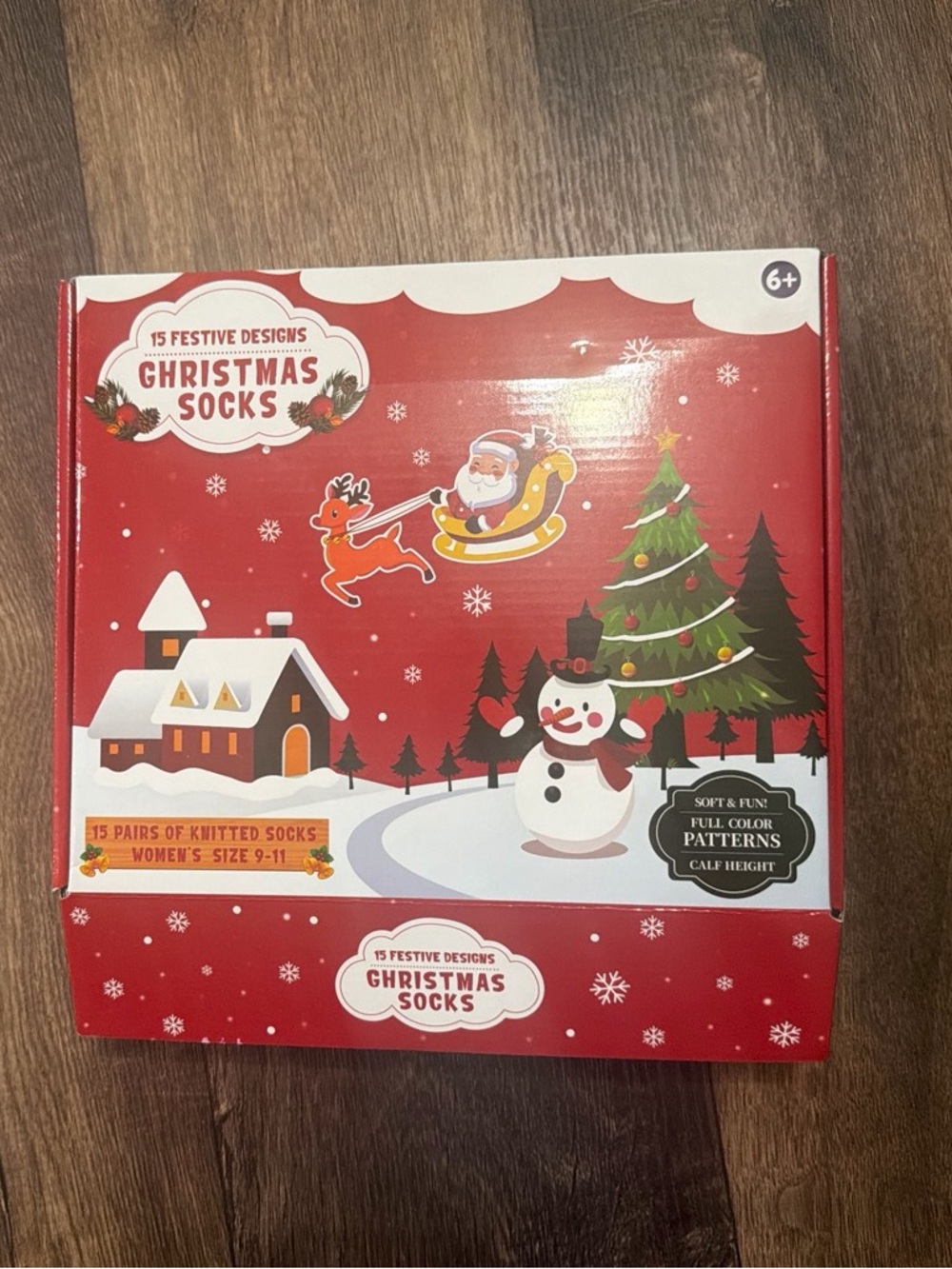 Christmas Socks Variety Pack - Red Festive Holiday Designs